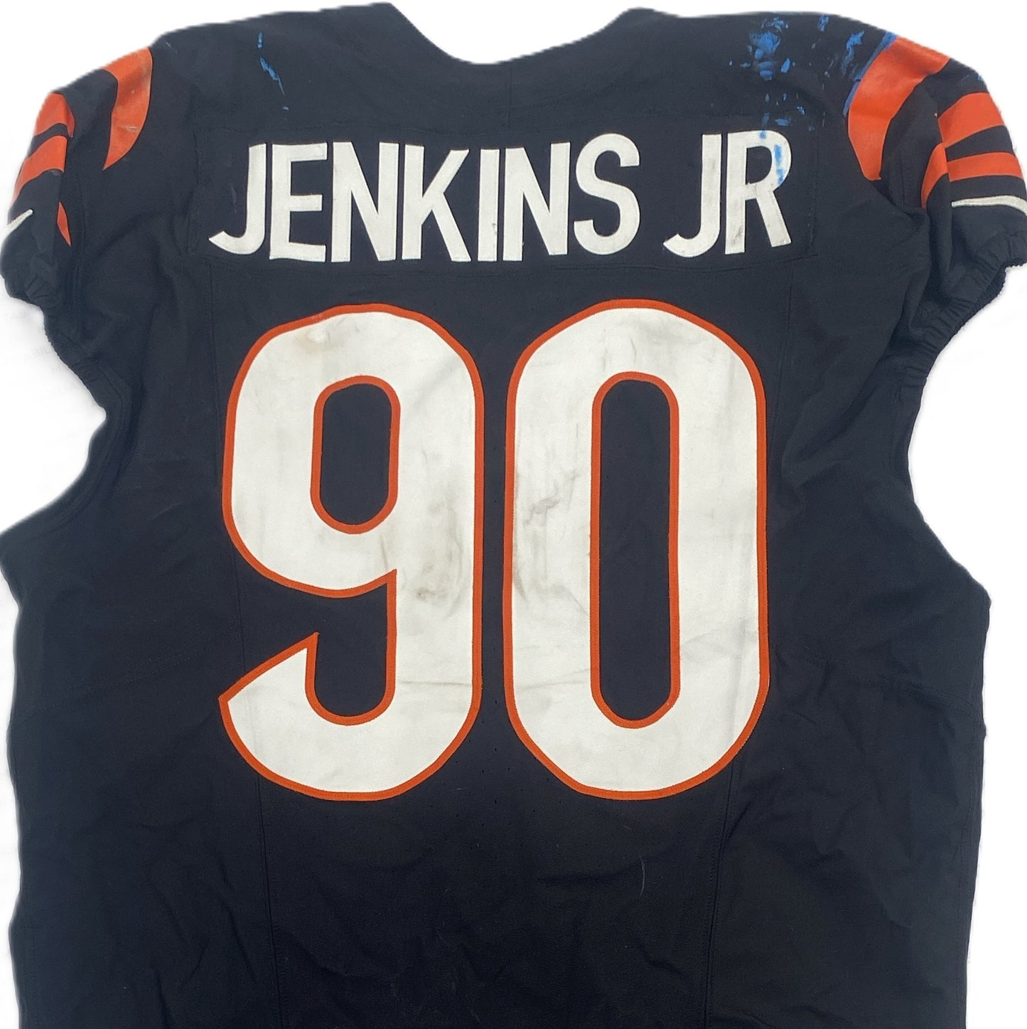 Kris Jenkins Jr. GAME WORN 10/05/25 💪 Cincinnati Bengals 🐅 Nike NFL Jersey vs Detroit Lions inc. COA 🛡️