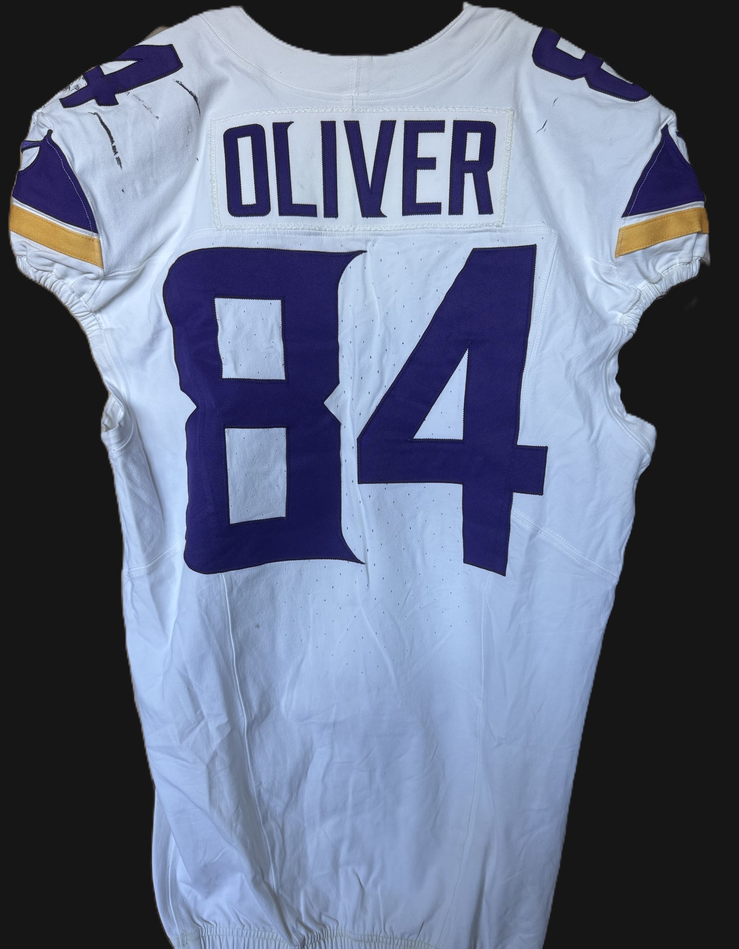 Josh Oliver GAME WORN 💪 09/28/25 PHOTO MATCHED  📸 Minnesota Vikings vs Pittsburgh Steelers NFL Jersey Also includes PSA Authentication
