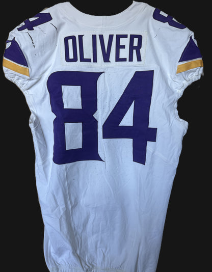 Josh Oliver GAME WORN 💪 09/28/25 PHOTO MATCHED  📸 Minnesota Vikings vs Pittsburgh Steelers NFL Jersey Also includes PSA Authentication