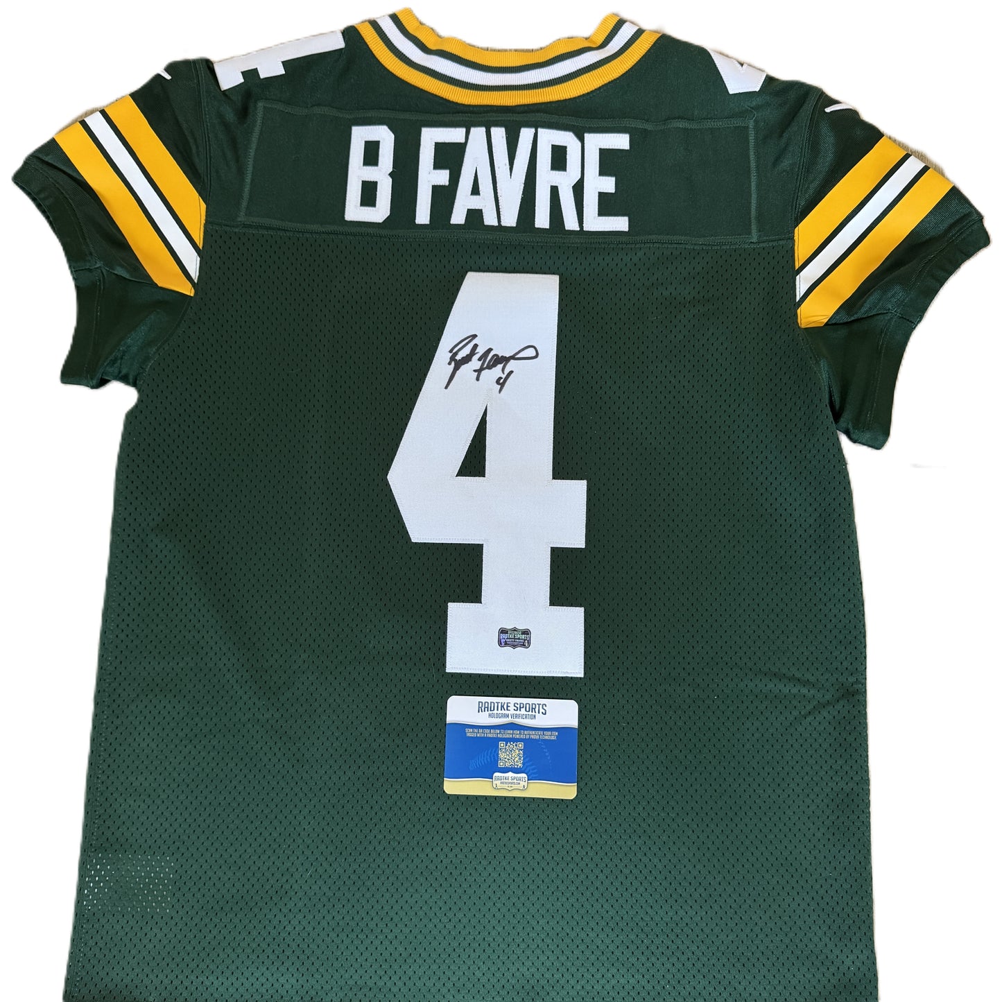 Brett Favre Signed ✍️ Green Bay Packers 🟢🟡 Nike ELITE On-Field NFL Jersey👕 Also includes Authenticity