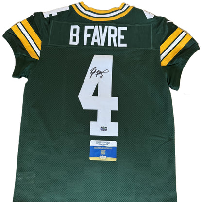 Brett Favre Signed ✍️ Green Bay Packers 🟢🟡 Nike ELITE On-Field NFL Jersey👕 Also includes Authenticity