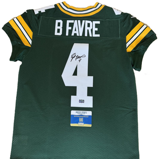 Brett Favre Signed ✍️ Green Bay Packers 🟢🟡 Nike ELITE On-Field NFL Jersey👕 Also includes Authenticity