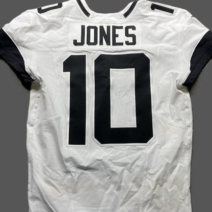 Mac Jones GAME WORN/USED 💪10/13/24 Jacksonville Jaguars 🐆 Nike NFL Jersey 👕 vs. Chicago Bears (London Game🌍) PSA Authenticated 🛡️