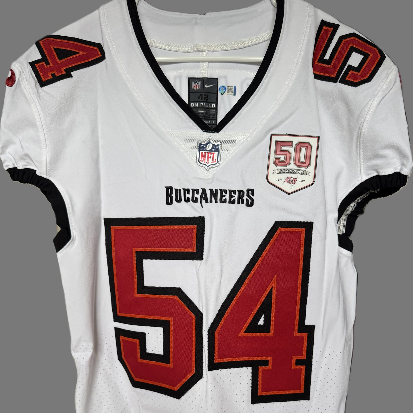 Lavonte David TEAM-ISSUED💪Tampa Bay Buccaneers🏴‍☠On-Field Nike NFL Jersey🎽White