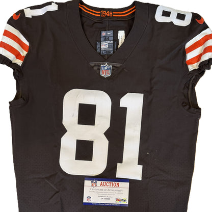 Austin Hooper GAME-WORN 11/15/20💪PHOTO-MATCHED📸Cleveland Browns NFL Jersey👕vs. Houston Texans