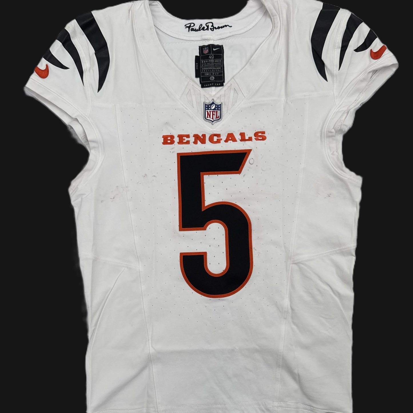 Tee Higgins GAME WORN/USED 09/07/25💪Cincinnati Bengals🐅NFL Jersey vs Cleveland Browns