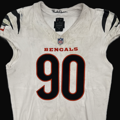 Kris Jenkins Jr. GAME-WORN 09/29/25💪Cincinnati Bengals🐅NFL Jersey vs. Denver Broncos
