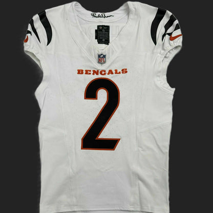 Evan McPherson GAME WORN 11/16/25 Cincinnati Bengals Nike NFL Jersey vs Pittsburgh Steelers Also Includes Certificate of Authenticity