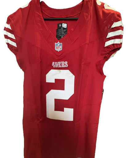 Deommodore Lenoir GAME WORN 💪 11/17/24 San Francisco 49ers Nike NFL Jersey 👕 vs Seattle Seahawks Inc. PSA Authenticity