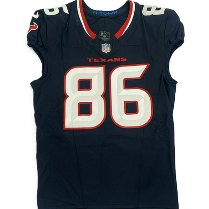Dalton Schultz GAME WORN 09/07/25 Houston Texans Nike NFL Jersey vs Los Angeles Rams Also includes COA