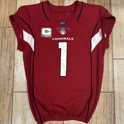 Kyler Murray GAME WORN 11/06/22 PHOTO MATCHED Arizona Cardinals NFL Jersey vs Seattle Seahawk Also includes PSA COA