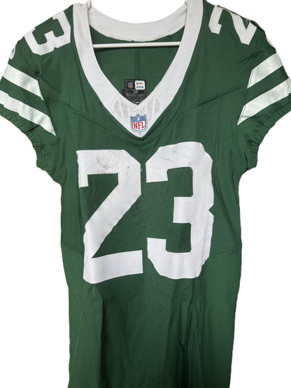 Azareye'h Thomas GAME WORN 💪 10/12/25 New York Jets Nike NFL Jersey vs Denver Broncos Also includes PSA Authentication