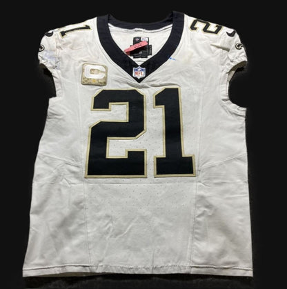 Justin Reid GAME WORN 💪 11/02/25 PHOTO MATCHED 📸 Saints NFL Jersey 🎽 vs Rams Includes Proof of Authenticity 🛡️