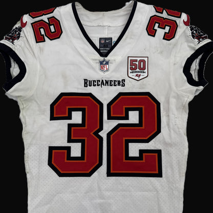Josh Hayes GAME WORN 💪 10/12/25 Buccaneers Nike On-Field NFL Jersey 👕 vs. 49ers Inc. COA