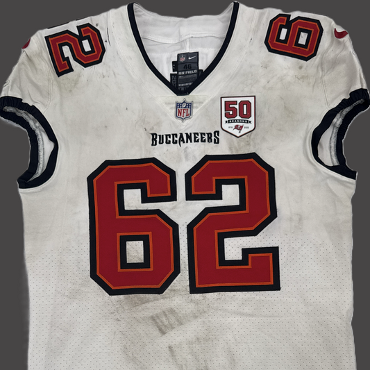 Graham Barton GAME-WORN💪09/23/25 Buccaneers On-Field NFL Jersey👕vs.Eagles🦅