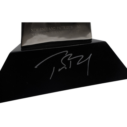 TOM BRADY 🐐 Hand Signed New England Patriots Super Bowl XXXVI Replica Vince Lombardi Trophy inc. COA 💥