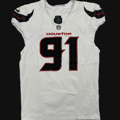 Foley Fatukasi GAME WORN 🔥 Houston Texans Nike NFL Jersey 👕vs Jaguars Inc. COA