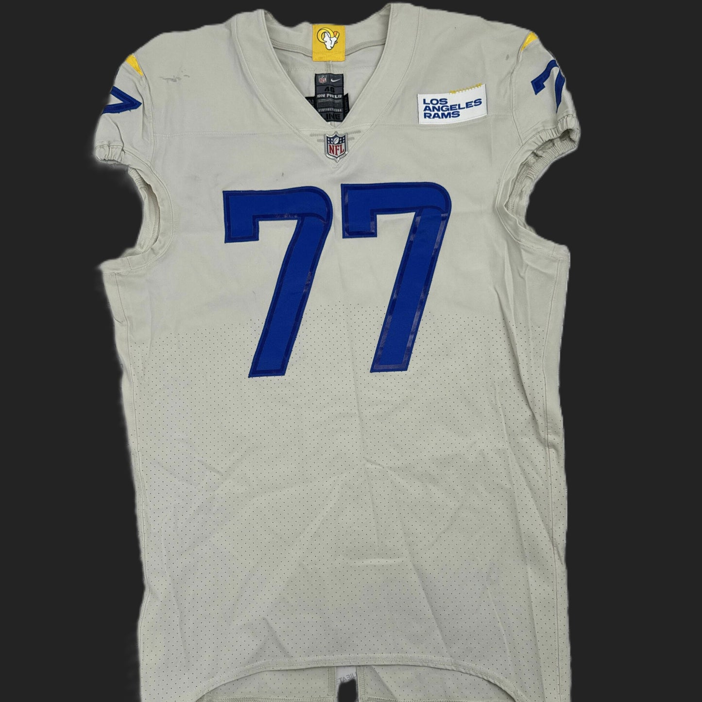Alaric Jackson GAME ISSUED Los Angeles Rams Nike NFL On-Field Jersey 👕 Inc. COA 🔥
