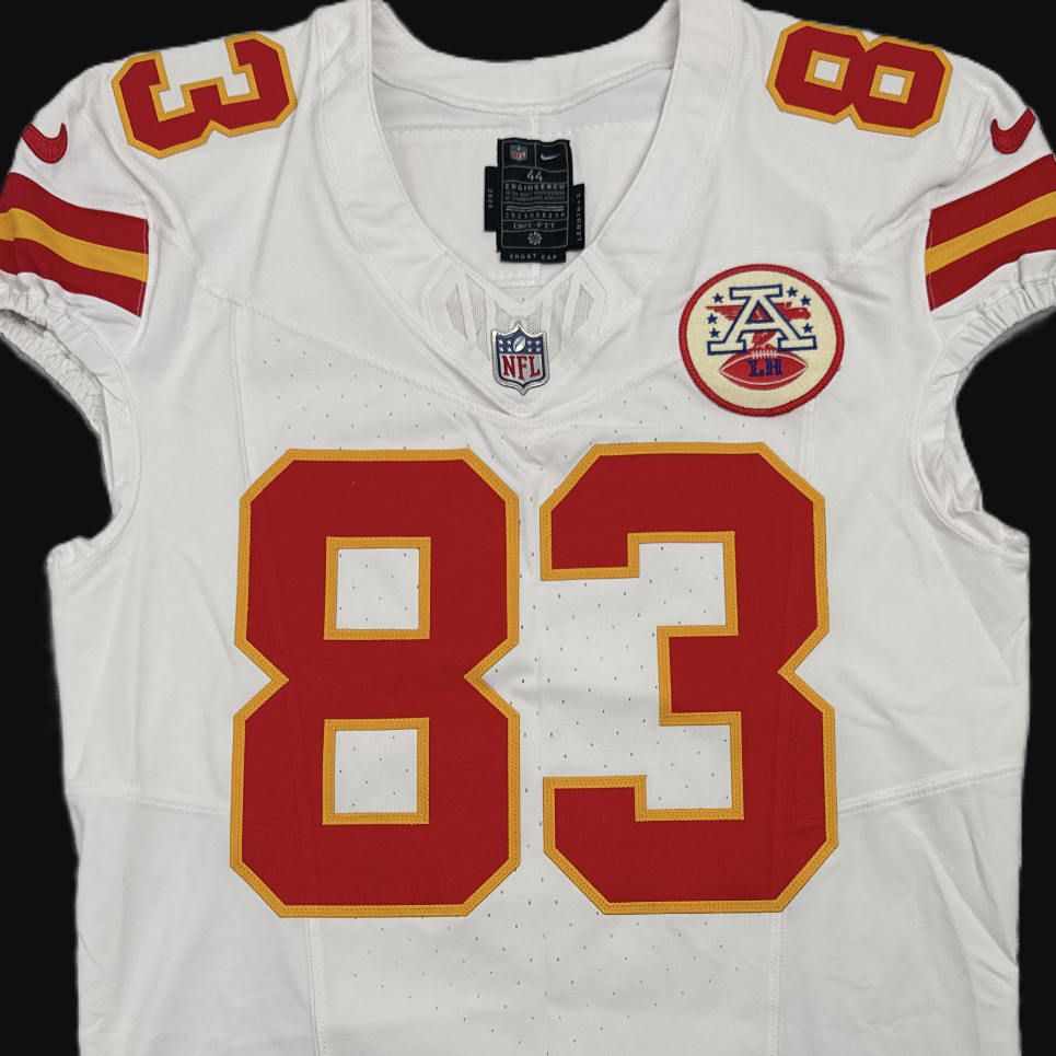 Noah Gray GAME ISSUED 💪 09/21/25 Kansas City Chiefs NFL Jersey 🎽 vs. Giants Inc. Certification 🛡️