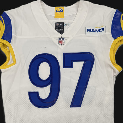 Michael Hoecht GAME ISSUED Los Angeles Rams Nike On-Field NFL Jersey Inc. COA