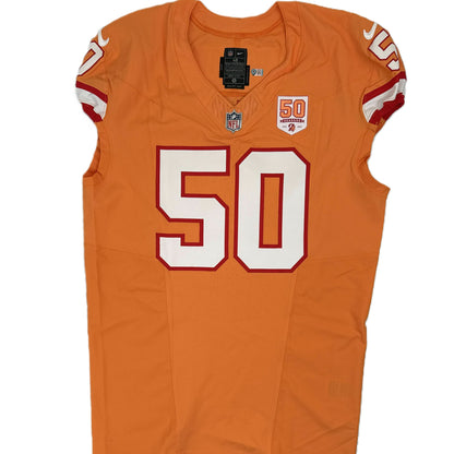 Vita Vea GAME ISSUED 💪 Tampa Bay Buccaneers Nike On-Field NFL Creamsicle 🟧Jersey 👕 Includes COA