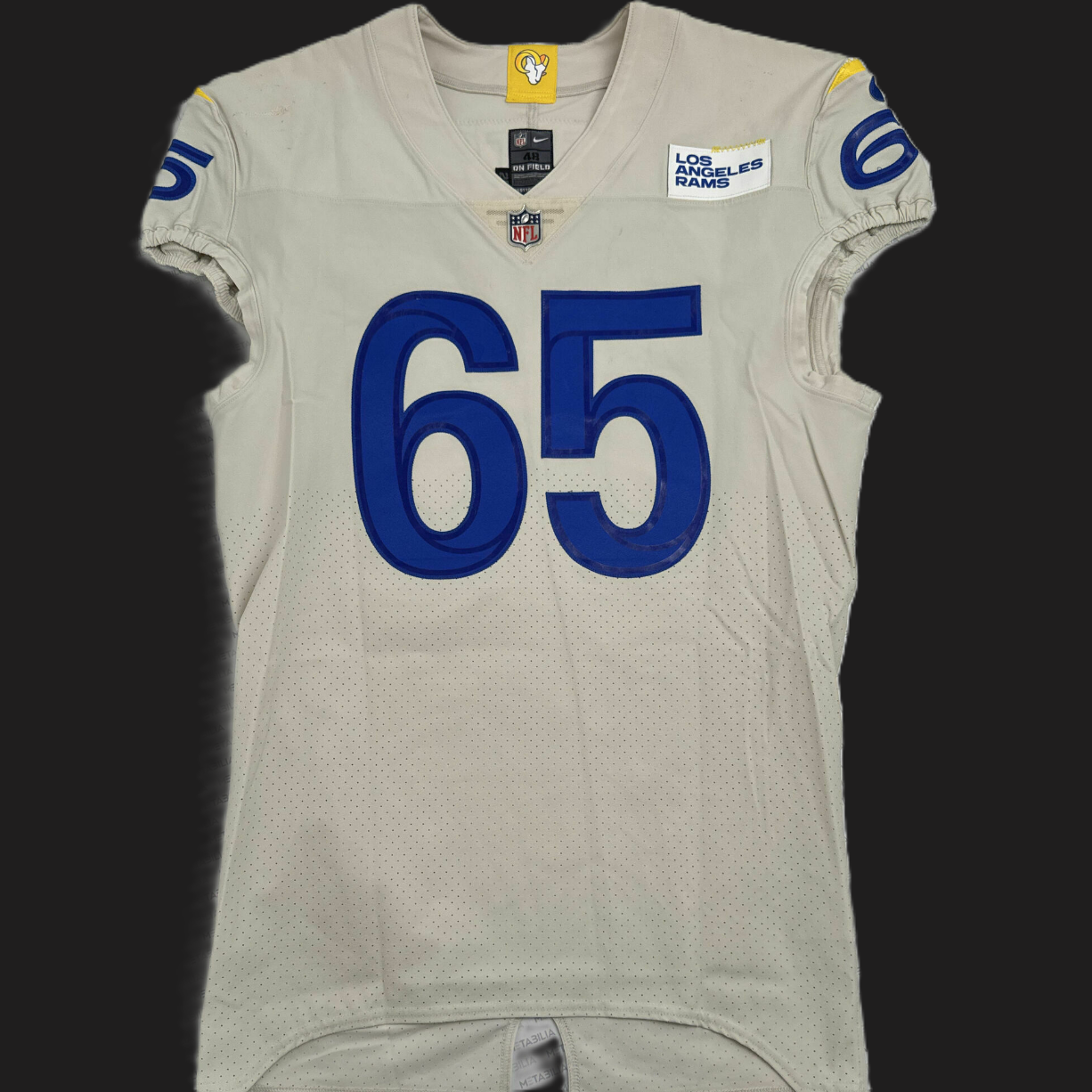 Coleman Shelton GAME ISSUED Los Angeles Rams Nike NFL On-Field Jersey 👕 Inc. COA 🔥
