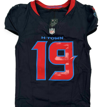Xavier Hutchinson GAME WORN 10/26/25 Houston Texans NFL Jersey 👕 vs San Fransisco 49ers. Also includes COA