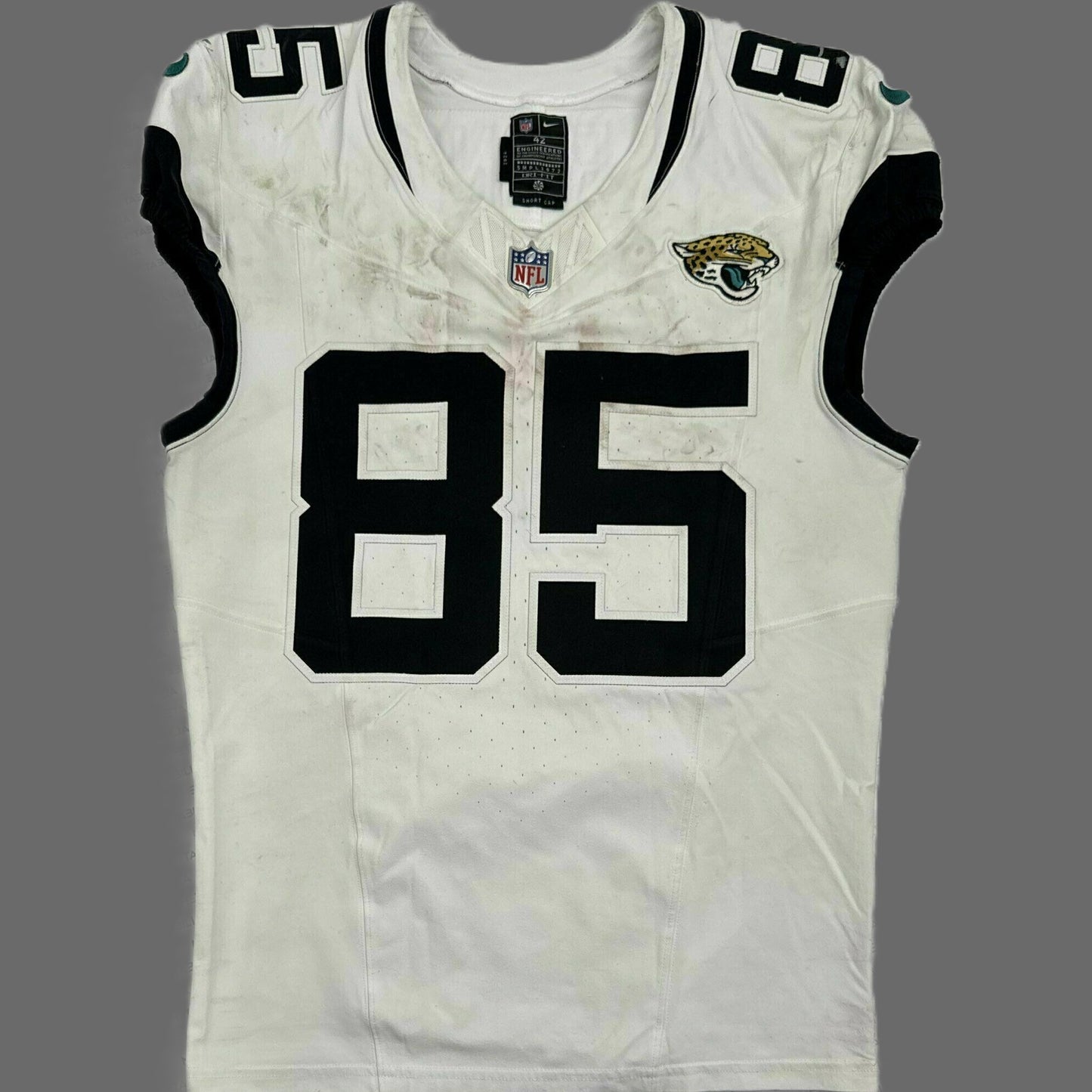 Brenton Strange GAME WORN 11/23/25 Jacksonville Jaguars 🐆 NFL Jersey vs Arizona Cardinals Also Includes Certificate of Authenticity