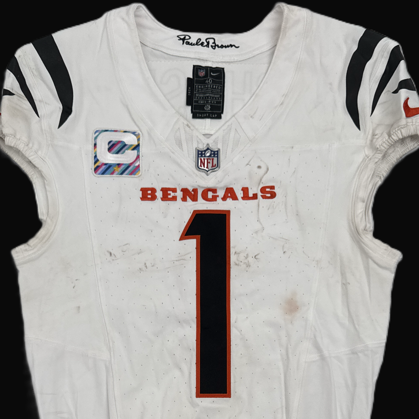 Ja'Marr Chase GAME-WORN🏈Ja'Marr Chase GAME-WORN 09/29/25💪Cincinnati Bengals🐅NFL Jersey vs. Broncos