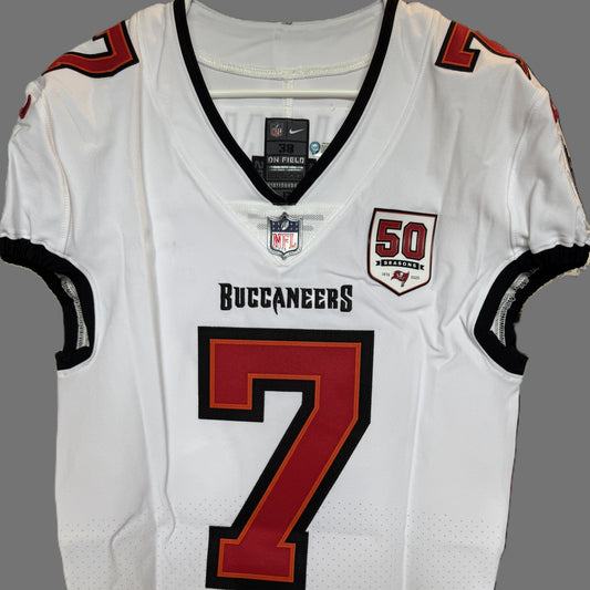 Bucky Irving TEAM-ISSUED💪Tampa Bay Buccaneers🏴‍☠️On-Field Nike NFL Jersey🎽