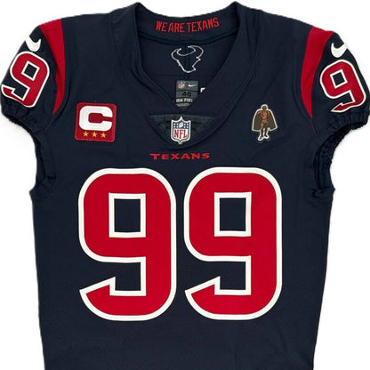 J.J. Watt TEAM ISSUED 🔥 Color Rush Houston Texans 🐂 Nike NFL Jersey 👕 inc COA 🛡️