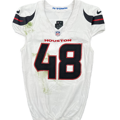 Christian Harris Playoff GAME WORN 💪 01/18/2024 Houston Texans Nike NFL Jersey 🎽 vs. Kansas City Chiefs