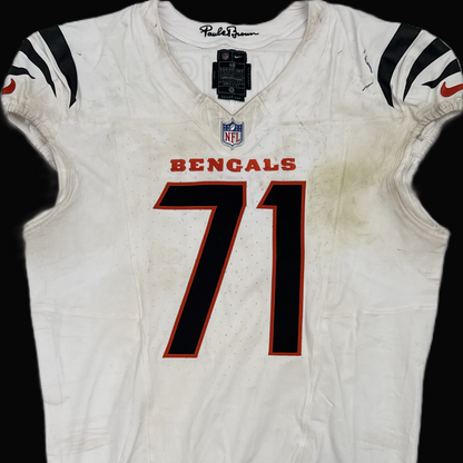 Amarius Mims GAME-WORN 09/29/25💪Cincinnati Bengals🐅NFL Jersey vs. Denver Broncos🐎