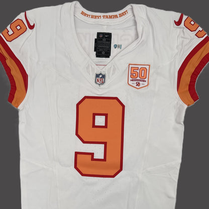 Emeka Egbuka TEAM ISSUED 🔥 Tampa Bay Buccaneers Nike NFL Iconic 1976 Jersey 👕 Also includes Certificate of Authenticity