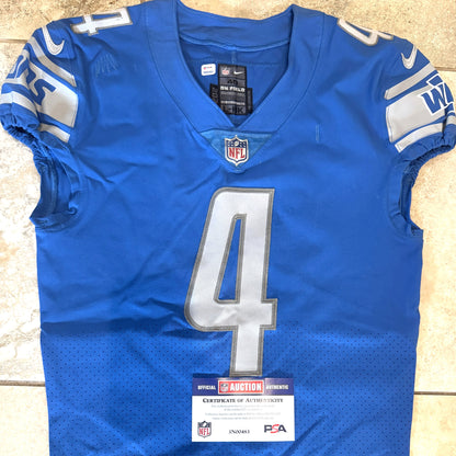 D.J. Chark Jr. GAME WORN💪Detroit Lions🦁Nike NFL Jersey👕 also includes PSA Certification🛡️