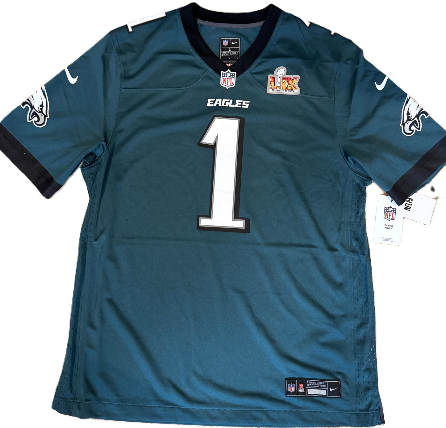 Jalen Hurts Signed✍️Philadelphia Eagles🦅Super Bowl LIX Champions Nike Jersey with "SB LIX MVP" Inscription