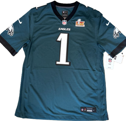 Jalen Hurts Signed✍️Philadelphia Eagles🦅Super Bowl LIX Champions Nike Jersey with "SB LIX MVP" Inscription
