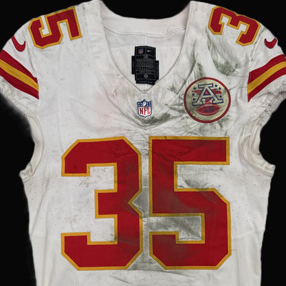 Jaylen Watson GAME WORN 💪 10/06/25 Kansas City Chiefs NFL Jersey 🎽 vs. Jaguars inc. COA 🛡️