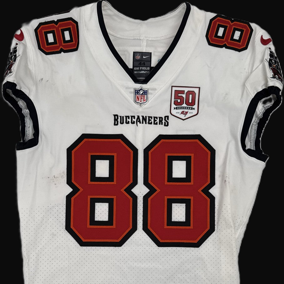 Cade Otton GAME-WORN💪Tampa Bay Buccaneers On-Field NFL Jersey🎽vs. Steelers🔥