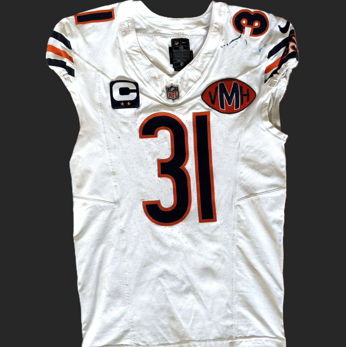 Kevin Byard III GAME WORN 09/14/25 PHOTO MATCHED 📸 Chicago Bears Jersey vs Detroit Lions Also includes Proof of Authenticity 🛡️
