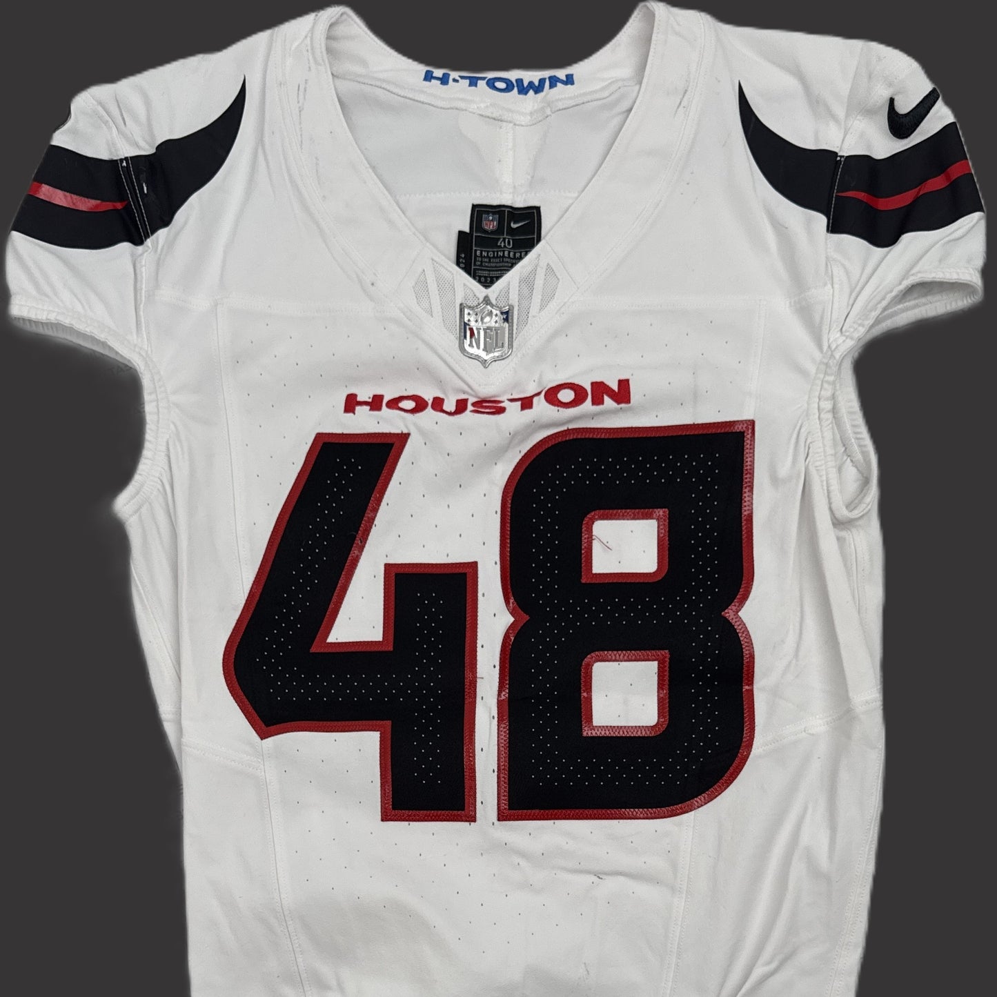 Christian Harris GAME WORN 💪 09/15/25 Houston Texans Nike NFL Jersey 🎽 vs. Tampa Bay Buccaneers