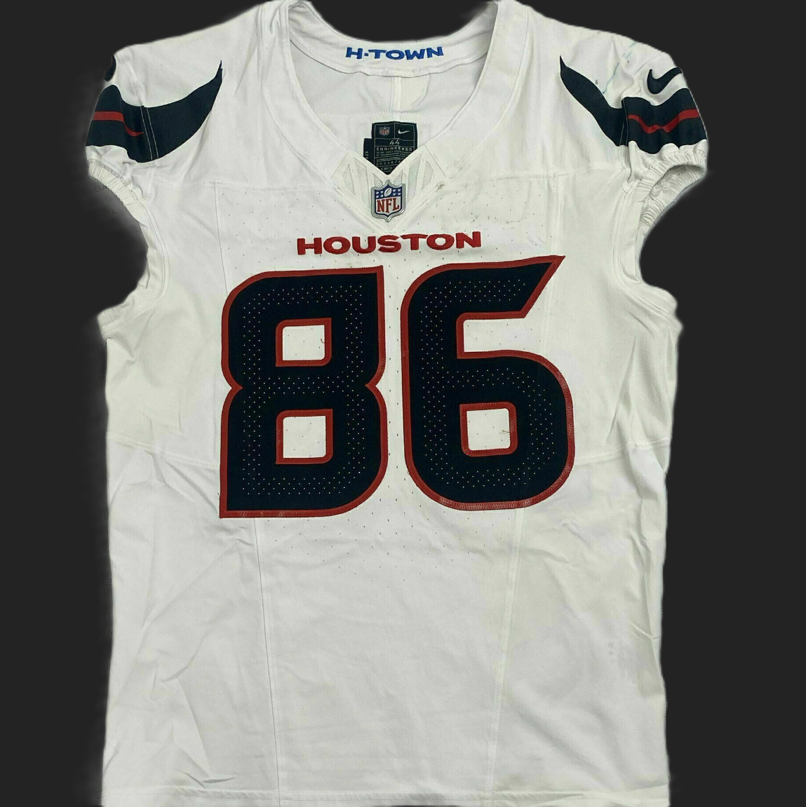Dalton Schultz GAME WORN 11/16/25 Houston Texans 🐂 Nike NFL Jersey 👕 vs Tennessee Titans Also includes COA