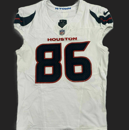 Dalton Schultz GAME WORN 11/16/25 Houston Texans 🐂 Nike NFL Jersey 👕 vs Tennessee Titans Also includes COA