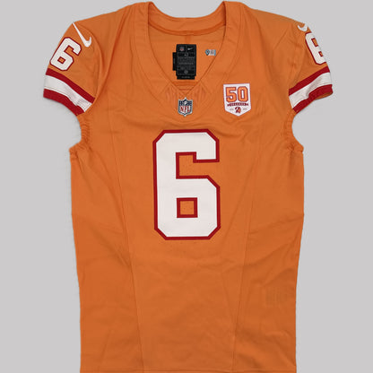 Baker Mayfield GAME ISSUED Tampa Bay Buccaneers On-Field Nike NFL Creamsicle Jersey Including COA