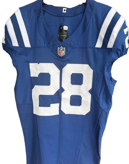 Jonathan Taylor HAND SIGNED TEAM ISSUED 💪 Indianapolis Colts Nike NFL Jersey 👕 Also Inc. COA 🛡️