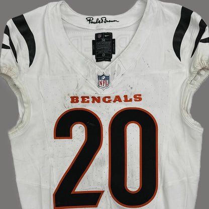 DJ Turner II GAME WORN 10/16/25 💪 Cincinnati Bengals 🐅 Nike NFL Jersey 👕vs Pittsburgh Steelers inc. COA 🛡️