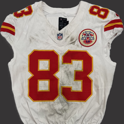 Noah Gray GAME WORN 10/06/25 Kansas City Chiefs Nike NFL Jersey vs. Jaguars inc. COA🛡️