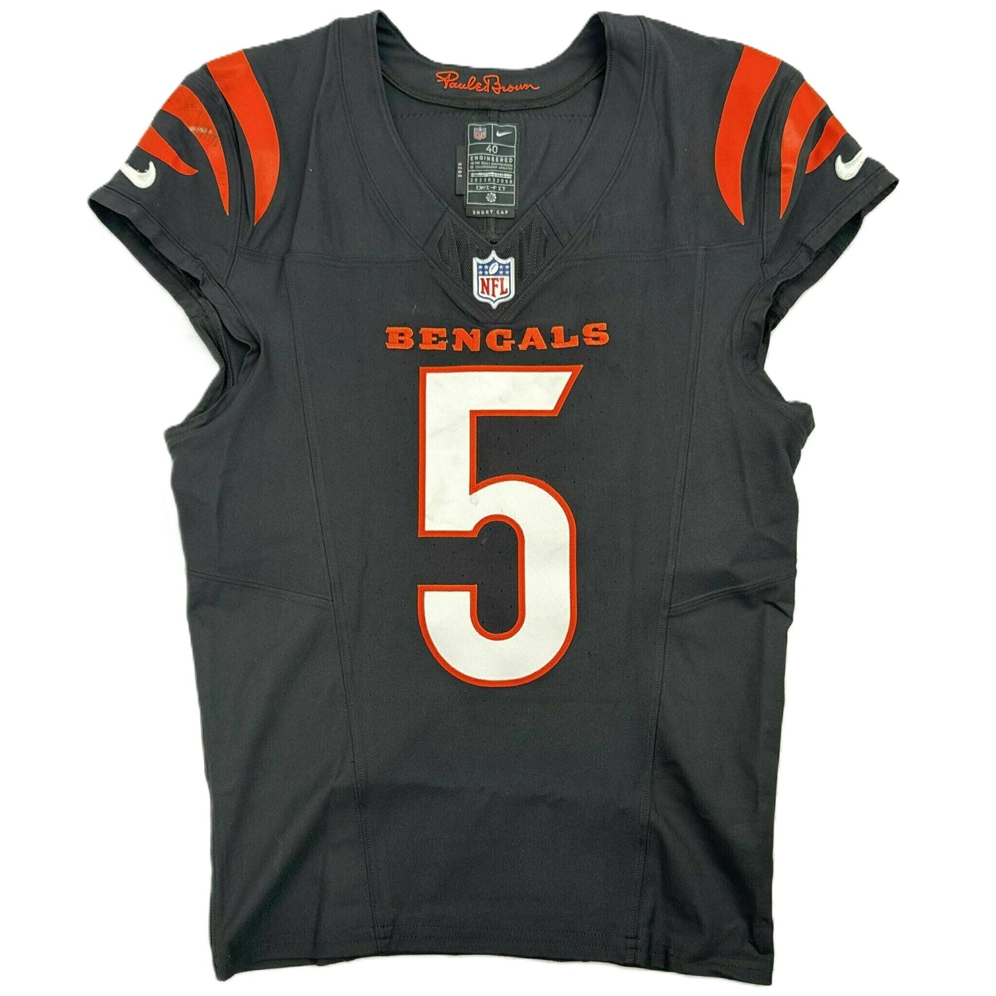Tee Higgins GAME WORN 💪 10/26/25 Cincinnati Bengals 🐅 Nike NFL Jersey 👕vs New York Jets inc. COA 🛡️