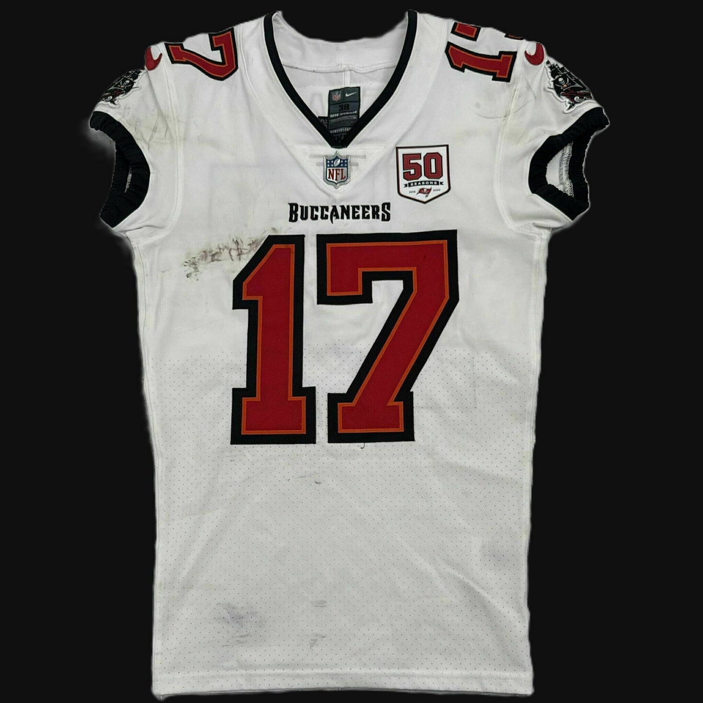 Sterling Shepard Signed & Inscribed GAME WORN 09/07/25 Tampa Bay Buccaneers Nike NFL Jersey vs. Atlanta Falcons Includes COA 📄
