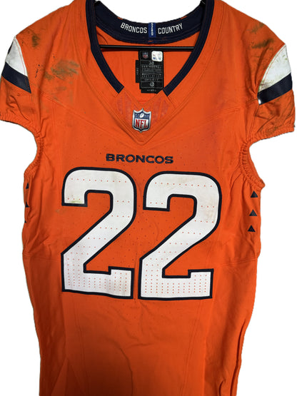 Brandon Jones GAME WORN 10/13/24 Denver Broncos Nike NFL Jersey vs Los Angeles Chargers Inc. COA🛡️